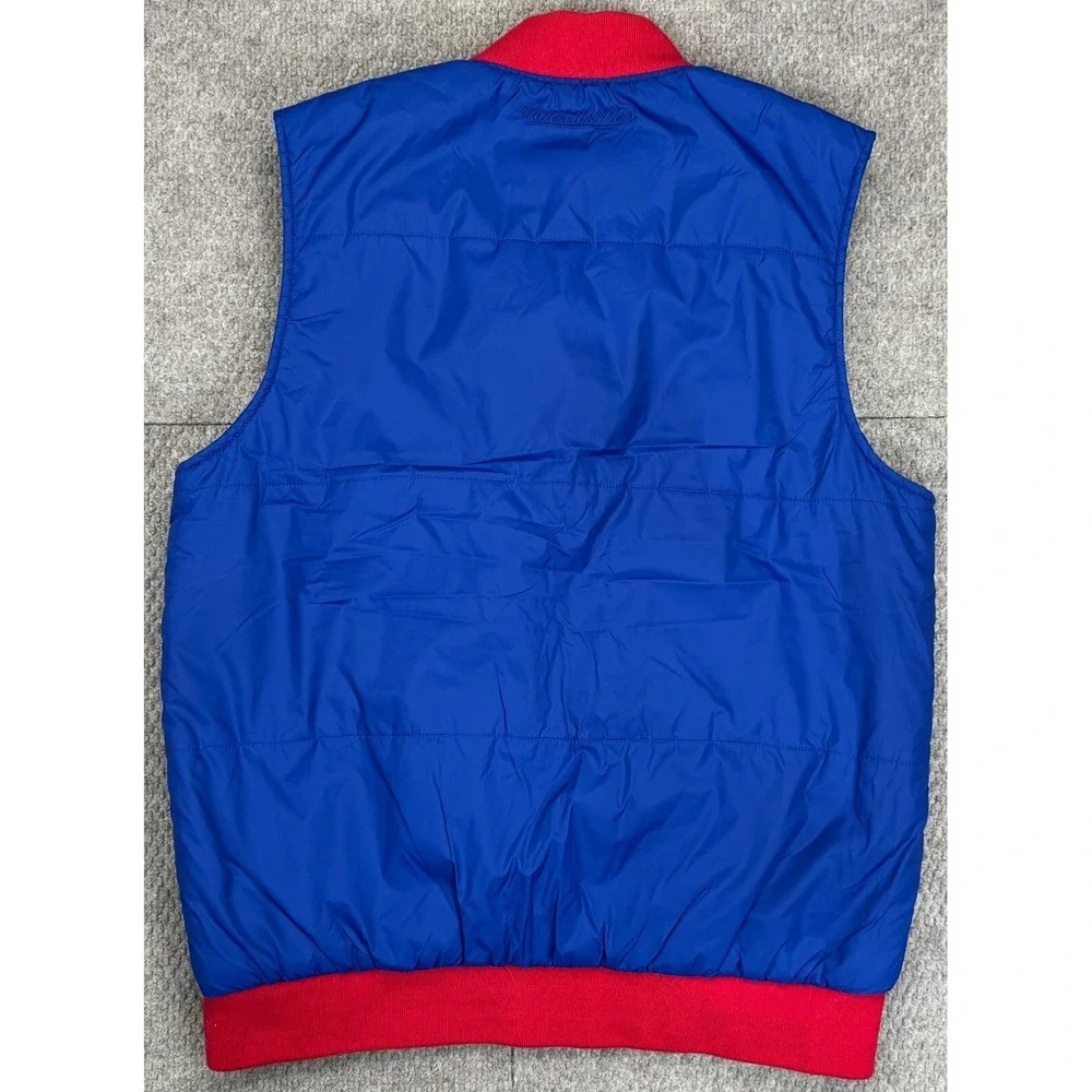Mitchell & Ness NHL Vintage New York Rangers Hockey Puffer Vest Size Small